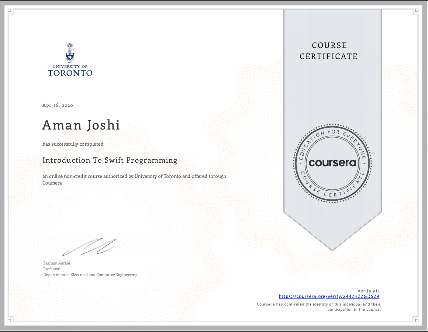 Certification 14