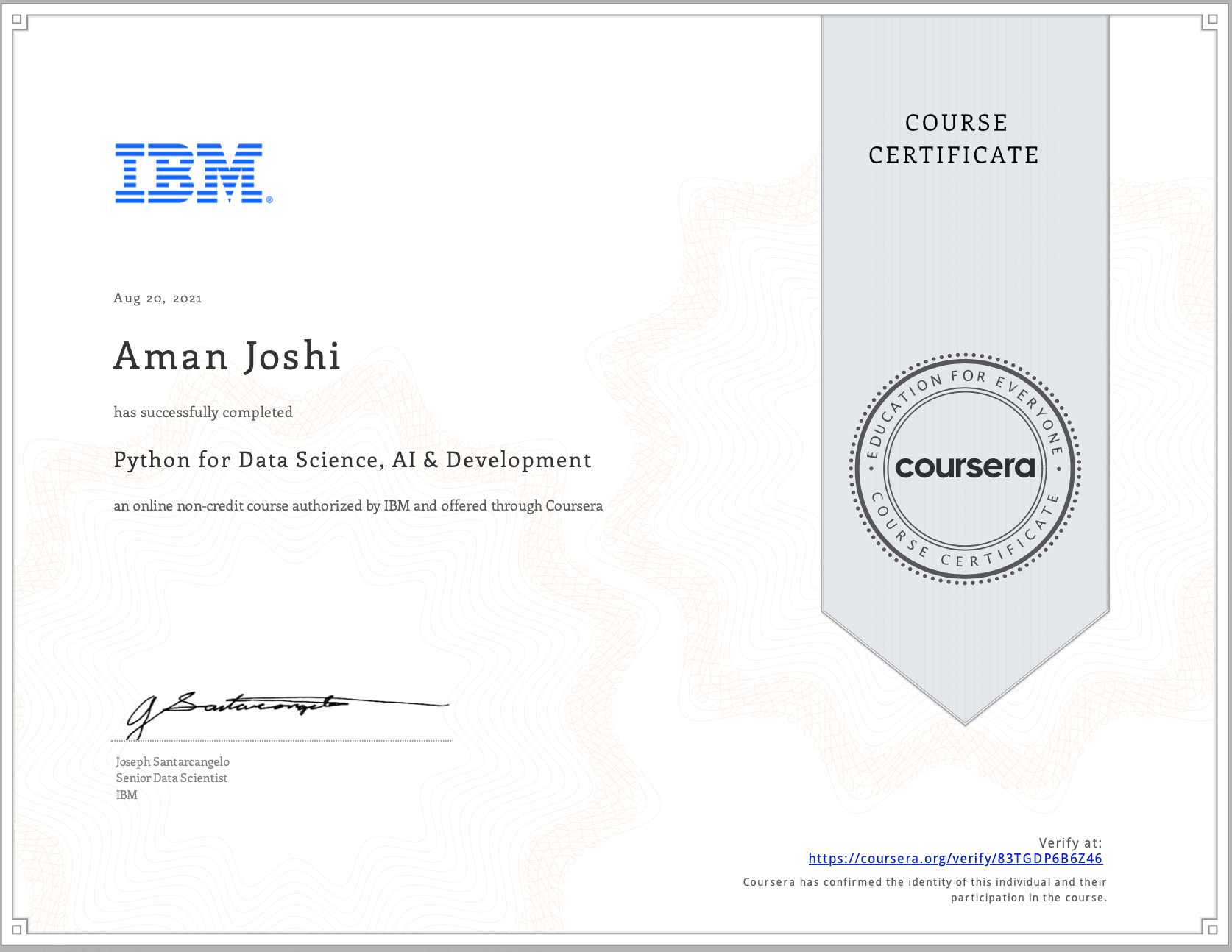 Certification 4